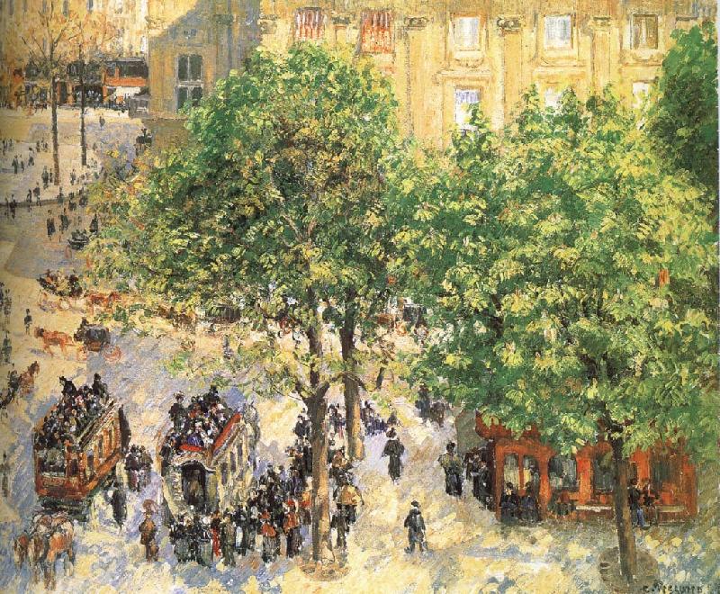 Camille Pissarro Paris spring sunshine streetscape Sweden oil painting art